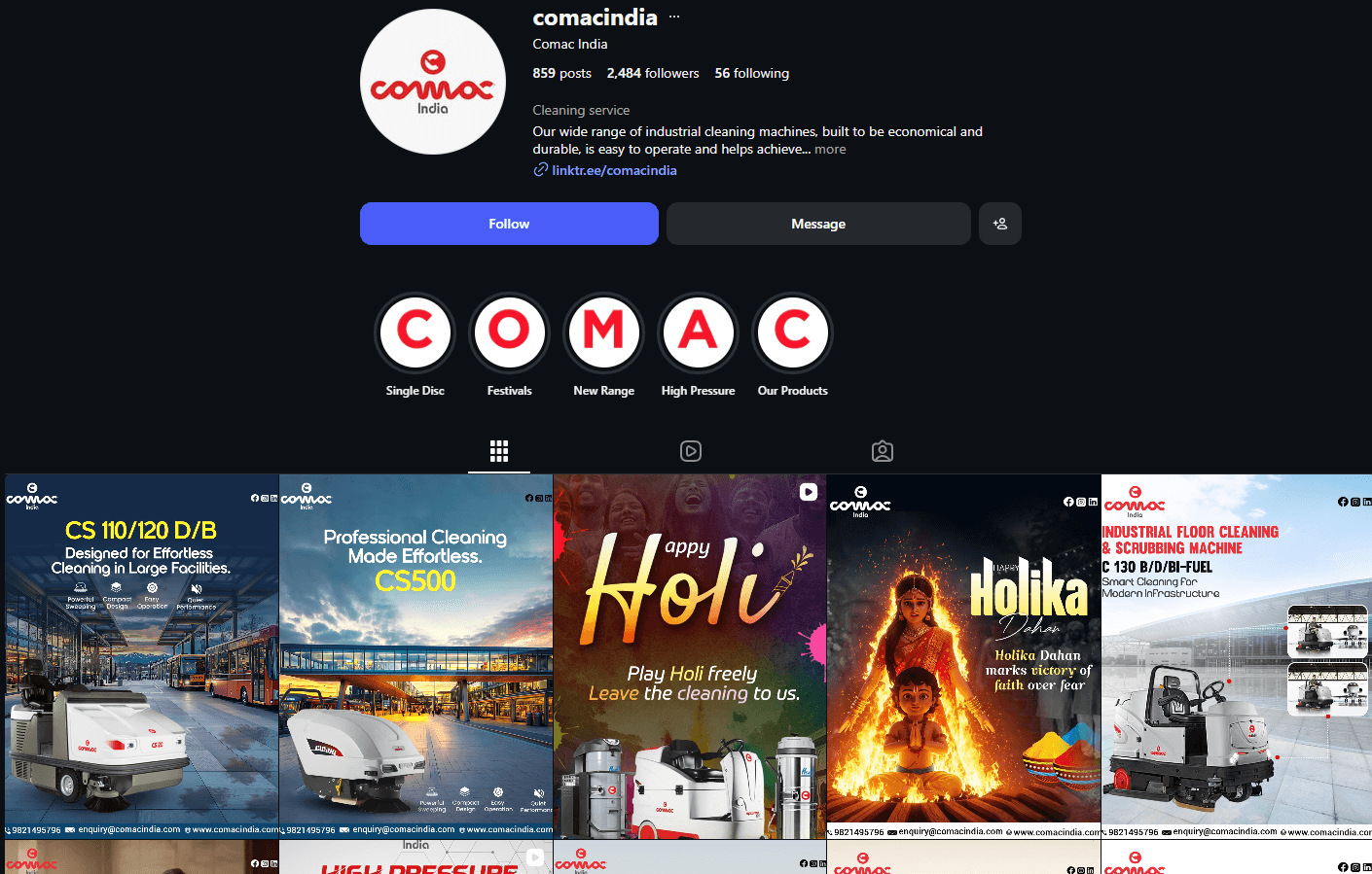 Social media content and Instagram profile managed by BrainADZ