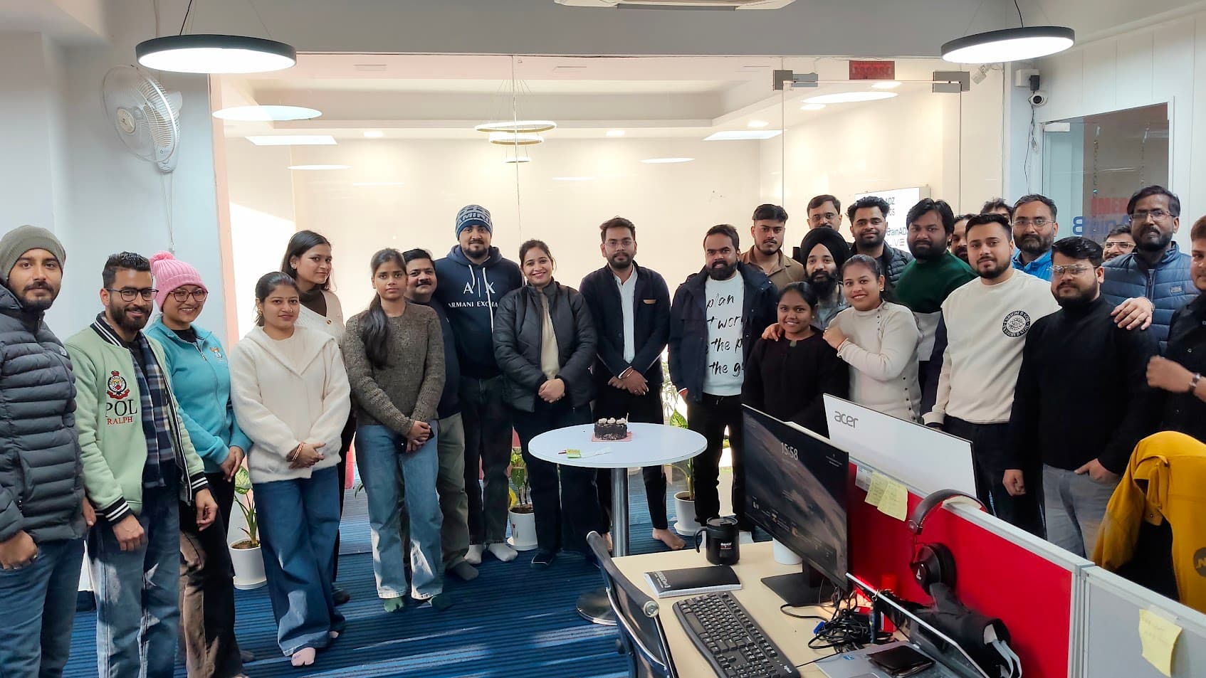 BrainADZ team discussing digital marketing strategy