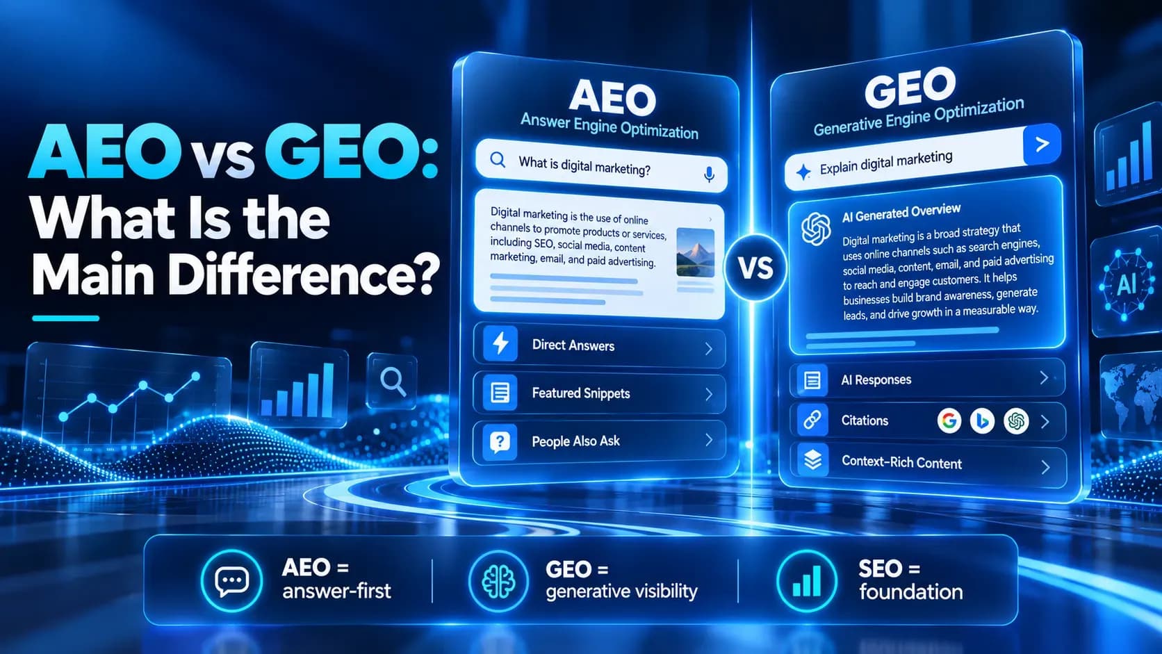AEO vs GEO vs SEO